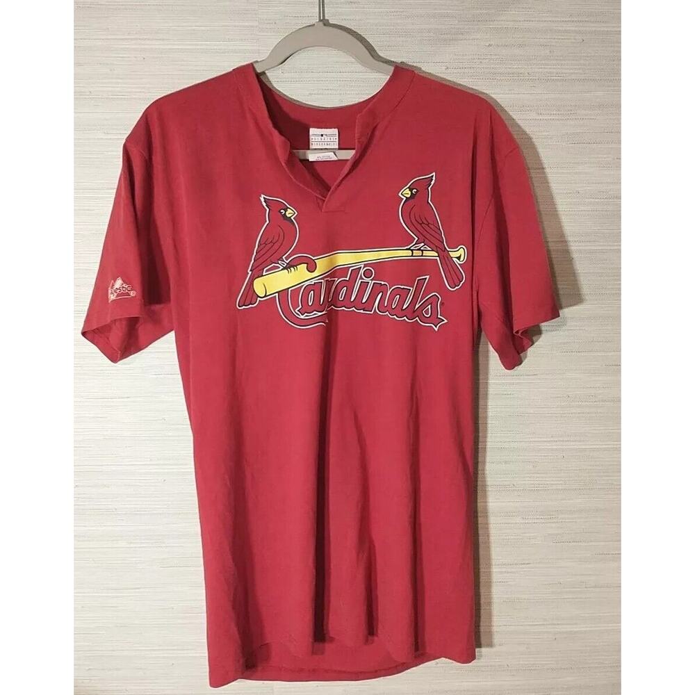 Tony La Russa Jersey Shirt #10 St Louis Cardinals Baseball Medium Majestic Tee
